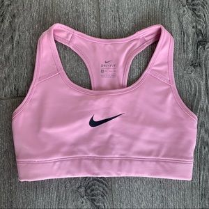 Nike Swoosh Dri Fit Pink Sports Bra Extra Small
